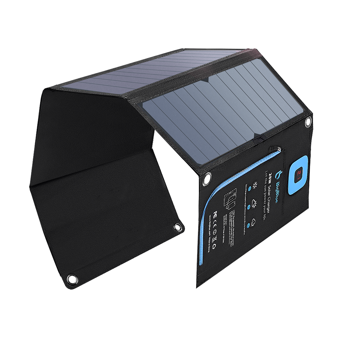 BigBlue Solarpowa 28 SunPower 電流計付きソーラーチャージャー 